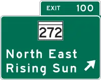 Ausfahrtstafel(Maryland)