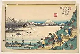 Suwa-See in der Nakasendō, Ikeda Eisen
