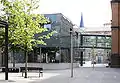 Die ehemalige Turnhalle, nun Lehrerzimmer und Aula