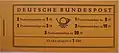 Bund Postschalter-MH von 1958 (MH 4) mit Dauerserie Heuss