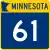 Straßenschild der Minnesota State Route 61