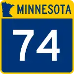 Straßenschild der Minnesota State Route 74