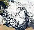Beginn der Wirbelbildung, 16. Nov. (NASA, MODIS Aqua)