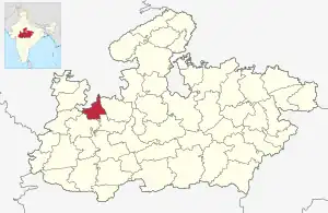 Lagekarte des Distrikts