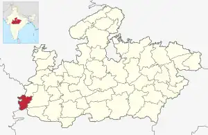Lagekarte des Distrikts