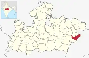 Lagekarte des Distrikts