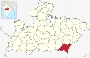 Lagekarte des Distrikts