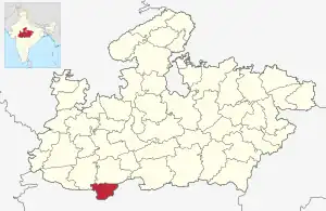 Lagekarte des Distrikts
