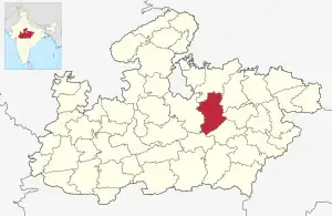 Lagekarte des Distrikts