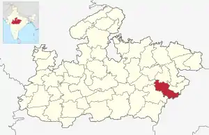 Lagekarte des Distrikts