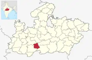 Lagekarte des Distrikts