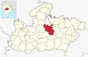 Lagekarte des Distrikts