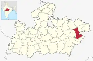 Lagekarte des Distrikts