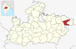 Lagekarte des Distrikts