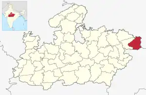 Lagekarte des Distrikts