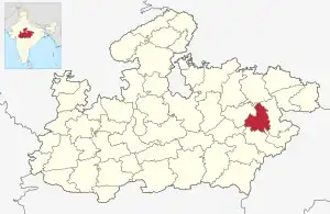 Lagekarte des Distrikts