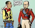 "19th century policy", Zeitungs-Cartoon vom März 2014;