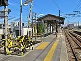 Ansicht des Mittelbahnsteigs