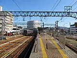 Ansicht des Bahnsteigs
