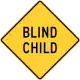 Zeichen W21-15-DEBlinde Kinder (Delaware)