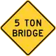 Verbot für Fahrzeuge über dem angegebenen Gewicht auf Brücken (Bundesstaat New York).