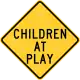 Zeichen NYW7-4Kinder beim Spielen (Bundesstaat New York)