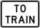 Zeichen R1-2cTPZügen Vorfahrt gewähren (Zusatzschild, Texas)