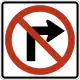 Zeichen R3-1Rechtsabbiegen verboten
