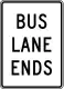 Zeichen R3-12gBus-Spur endet