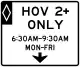 Zeichen R3-14aHOV-Info