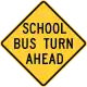 Schulbus wendet voraus (Ohio)