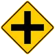 Zeichen W1-1Gewöhnliche Straßenkreuzung