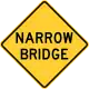 Zeichen W5-2Engere Brücke
