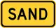 Zeichen W7-4dPMaterial der Notspur: Sand