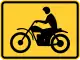 Zeichen W8-15PFür Motorräder (Zusatzschild)