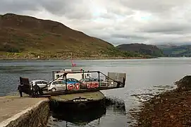 Drehbares Wagendeck der Skye-Fähre