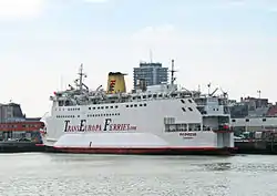 Die Primrose für TransEuropaFerries im Hafen von Ostende, 2007