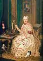 Seine Schwägerin und Geliebte Elisabeth Auguste von Pfalz-Sulzbach, spätere Kurfürstin (1721–1794)