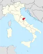 Lage innerhalb Italiens
