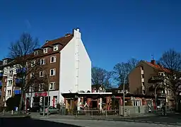Typische Nachkriegsbebauung, Ecke Ritterstraße / Papenstraße