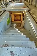 Zugang zum Bunker von Westen