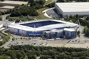 Das Madejski Stadium im August 2014