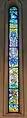 Fenster mit Glasmalerei in der Westwand