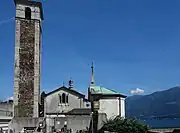 Kirche Madonna di Ponte mit Blick auf den Lago Maggiore