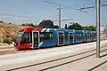 Einfahrt in den Endbahnhof Colonia Jardín