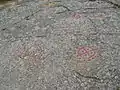 Verschiedene Symbole, Schiff mit Mann, Radkreuz