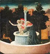 Maestro dei Trionfi Landau Finaly: Susanna und die Alten, um 1450