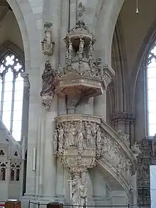 Spätrenaissance-Kanzel aus Alabastervon Christoph Kapup
