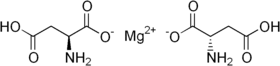 Strukturformel von Magnesiumgaspartat