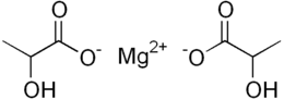 Strukturformel von Magnesiumlactat